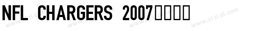 NFL Chargers 2007字体转换